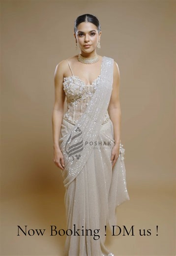 Poshak Houston Now Booking Corset Sarees A modern saree re-imagined with couture corsetry—structured, elegant, unforgettable. Perfect for: • Reception • Engagements • Wedding guests • Luxury soirées DM or call to book your consultation.