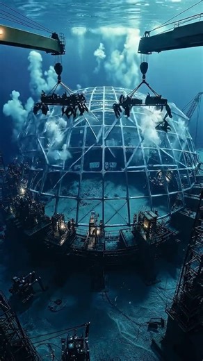 building a stadium underwater#shorts