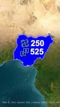 Nigeria Is WAY Bigger Than You Think 🇳🇬 #Nigeria #AfricaFacts #Geography