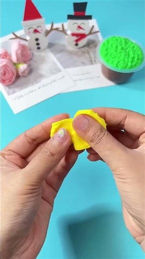 Make A Small Sunflower With Clay In 20 Seconds | Very Simple Craft | Simple Origami #diy