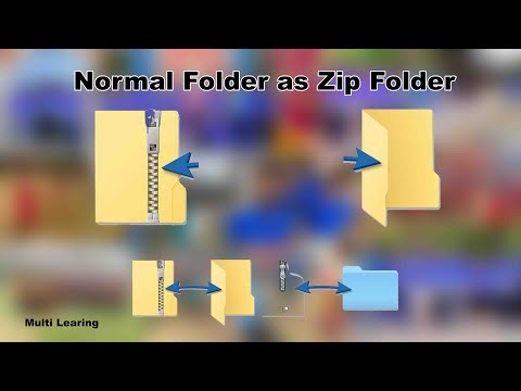 BIT | How to convert Normal Folder as Zip Folder on Windows and Mac (TAMIL)