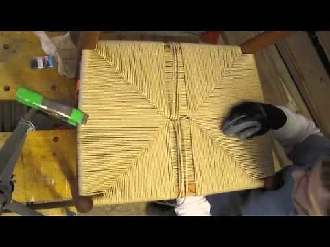 Part 4 - Weave A Danish Paper Cord Seat - Transition & Filling Center