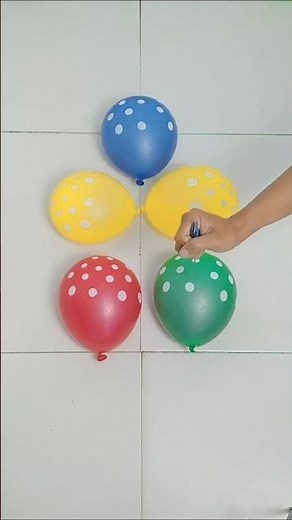 Satisfying Water Balloon Burst | Slow Motion Color Splash Pop 💦💥🌈 #shorts #balloon #popping