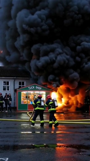 Small Tuck Shop Fire! Firefighters Save the Day 🔥🚒