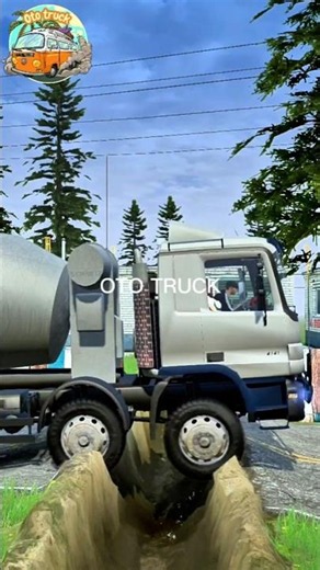 Concrete Mixer Truck vs Deep Trench Crossing Challenge | MudRunner & BeamNG