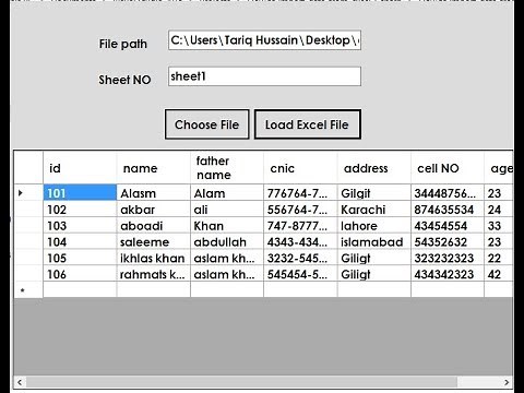 How to Import Excel file in csharp