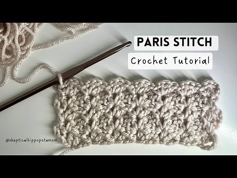 EASY Step by Step PARIS STITCH Crochet Tutorial! Beginner Friendly for Hats and Scarfs!