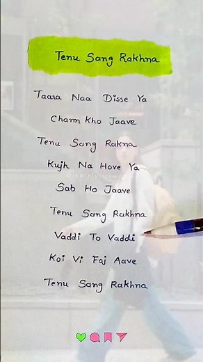 Tenu Sang Rakhna Lyrics - Jigra | Alia Bhatt, Vedang | Arijit Singh New song #shorts #lyrics #love