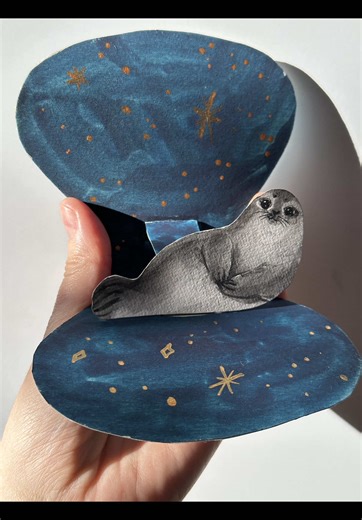 Watercolor Tutorial: Creating Seal and Selkie Postcards
