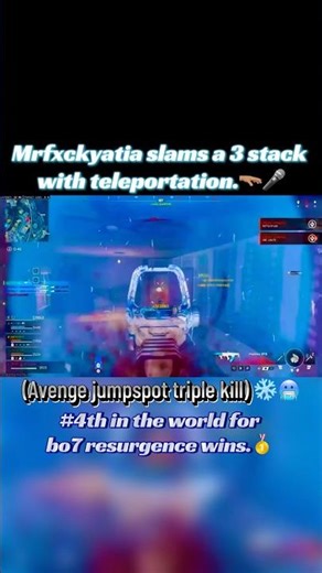 Now thats how you use the teleporter..🫳🏽🎤(Avenge jumpspot triple kill) 🥶❄️ #rebirthisland #beams