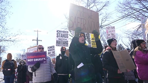 "Stand with Haitians" demonstration in Columbus