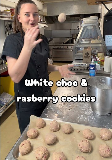 Raspberry White Chocolate Cookies recipe