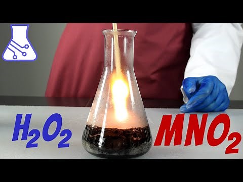 Manganese Dioxide (MnO2) from a Battery. Hydrogen Peroxide Decomposition