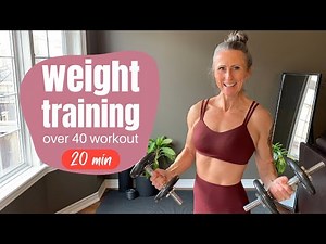 WEIGHT TRAINING women at home over 40 20min FB16