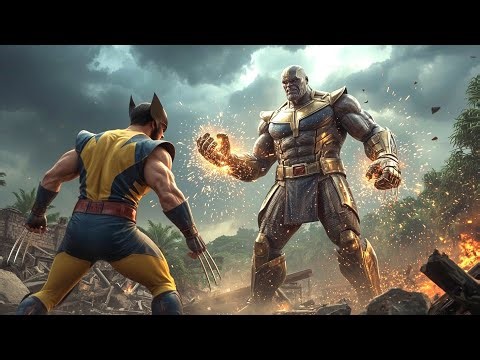 Wolverine vs Thanos: The Ultimate AI Death Battle! (Action Heroes Cameo)
