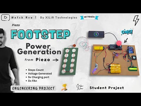 👣 Foot Step Power Generation using Arduino | Steps Counts, Phone Charging, DC Fan, Inverter 220V