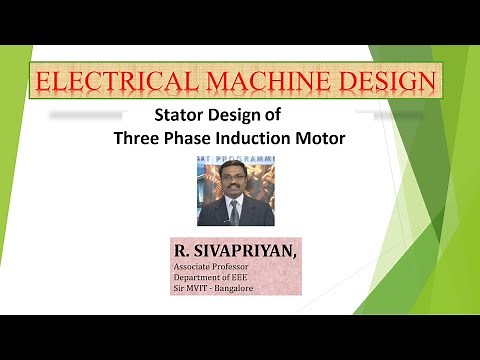Stator Design of a Three Phase Induction Motor
