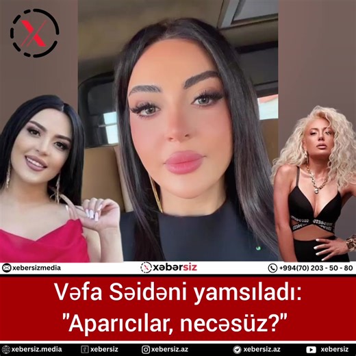 Müğənni Vəfa Şərifova paylaşımı ilə diqqətləri üzərinə cəmləməyi bacarıb. İzləyicilər onun həmkarı Səidə Sultanı parodiya etdiyini bildiriblər.