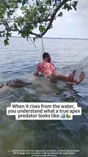 The Crocodile Looked At Me Like Rent Was Due 🐊💀#crocodileturtle #animals#viralvideo #fyp