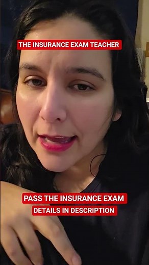 Pass the insurance exam. Join me twice a week.
