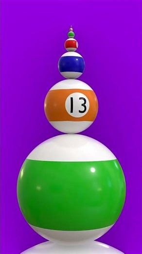 🎱 Infinite Zoom Billiard Balls Loop | Satisfying 3D Animation 🔄✨