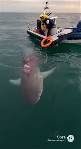 Shark Stuck in Fishing Net Near Harbor | Urgent Sea Rescue | Rescue & Release
