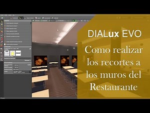 Como realizar los recortes a los muros en DIALux EVO