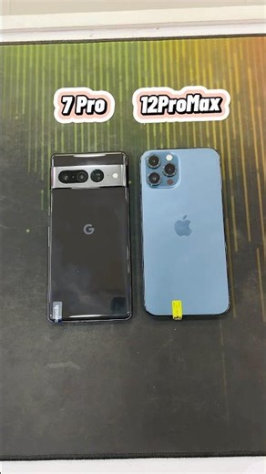 Google Pixel 7 Pro Vs iPhone 12 Pro Max || Reboot Speed Test! #shorts