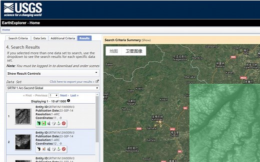 【教程 已过期】2.1 全球30m(1-arc)DEM（ASTER和SRTM）数据下载
