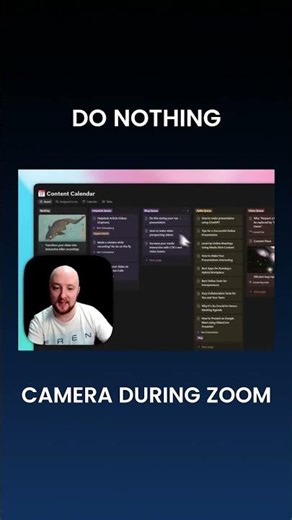 Control Your Webcam While Zooming in Screen Recordings 🎥 | CANVID Tip #shorts