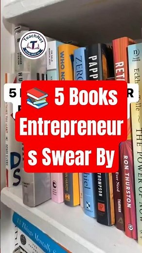 5 Books Every Entrepreneur Must Read 📚💰 #books #bookrecommendations #selfgrowth #entrepreneur