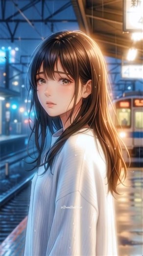 Chal Diye Tum Kahan 💔 Anime Lofi Edit | Sad Love Lyrics Status | Aesthetic Rain AMV
