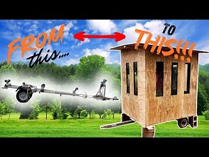 DIY Budget Deer Hunting Blind Build...Start to Finish/Full Tour #deerstand #doityourself
