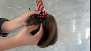 FESHFEN Hair Bun Hairpiece Fully Short Ponytail Bun Natural Black Hair Chignon with Comb Clip Bun Updo Drawstring Bun Synthetic Hair Pieces Extension for Women