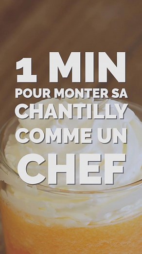 1 minute top chrono pour réaliser sa chantilly : pari réussi grâce à By Chef Régis 👍 | 750g : Recettes de cuisine