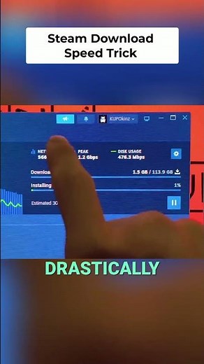 Steam Download Speed BOOST Real Time Priority Trick! #steam #valve #gamingnews