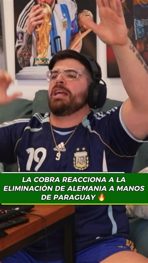 LA COBRA REACCIONA A LA ELIMINACIÓN DE ALEMANIA A MANOS DE PARAGUAY 🔥🇵🇾⚽️ #TikTokDeportes #tiktokrecompensas #futbol #deportesentiktok #lacobra