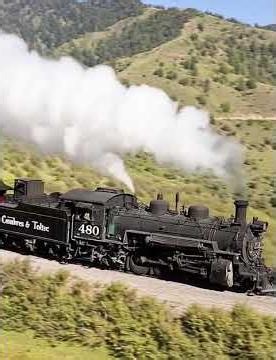 Historic Steam Train Chugging Through Scenic Mountain Valleys | Cumbers & Toltec Scenic Railroad.