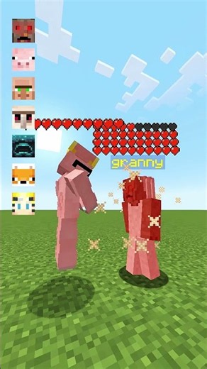 me vs GRANNY and mobs in minecraft #minecraft #granny