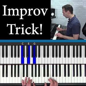 Easy tip for improvising over a C chord 🎹 https://pianowithjonny.com/courses/scales-for-improv-on-major-and-minor-chords/ #piano #pianolesson #pianowithjonny #jonnymay #easypiano #pianotip #jazzpiano | Piano With Jonny