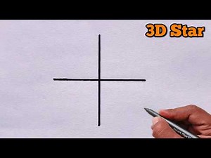How to Draw a 3D Star | Easy 3D Drawing Trick ⭐