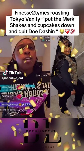 Finesse2tymes say all she wanna do is sit, do content and doe dash 😭❤️‍🩹💯 #finesse2tymes #finesse #tokyovanity #fyp #viral