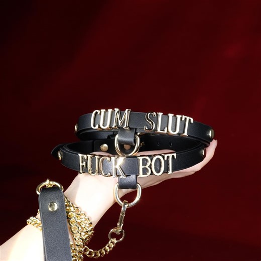 Custom Name Black Leather BDSM Collar – Adjustable Personalized DDLG Bondage Choker, Fetish Submissive Collar, Kink Roleplay Accessory - Etsy