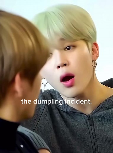 the dumpling incident. #jimin #taehyung #jhope #bts #taemin | jimin and v dumpling incident