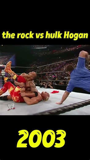 the rock vs hulk Hogan - 2003 no way out - match edit## wwe wwefan