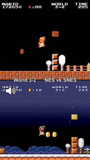 Super Mario Bros. World 3-2: NES vs SNES 🍄