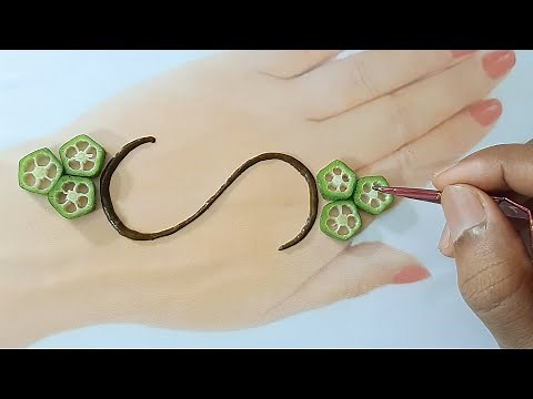 Simple Mehndi Design trick from S letter - S अक्षर से मेहँदी बनाना सीखे -Mehndi for Beginners s