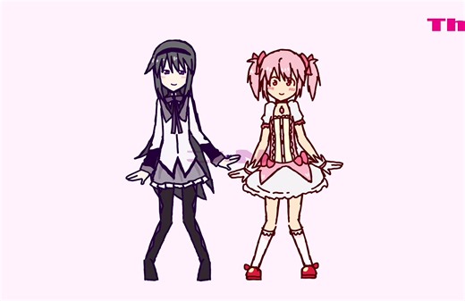 Ghost Dance Animation Featuring Madoka Kaname and Homura Akemi