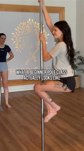 3.1K views | This is what a pole class actually looks like. Trying. Adjusting. Encouragement. Celebrating the win. No judgement. No pressure to “get it right” the first time. Just support, options, and progress - exactly where you are. If you’ve been nervous to try pole, this is your sign. Beginners always welcome 珞 | The Pole Park | Facebook