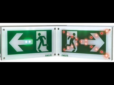 Evaclite Dynamic Emergency Exit signs